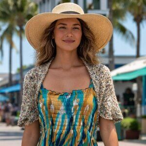 Hand Crafted Crochet Shrug Bolero Boho Festival Dress Cover Cardigan Sweater